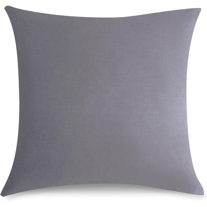 Set 2 fete de perne 80x80cm, CE, bumbac respirabil, gri