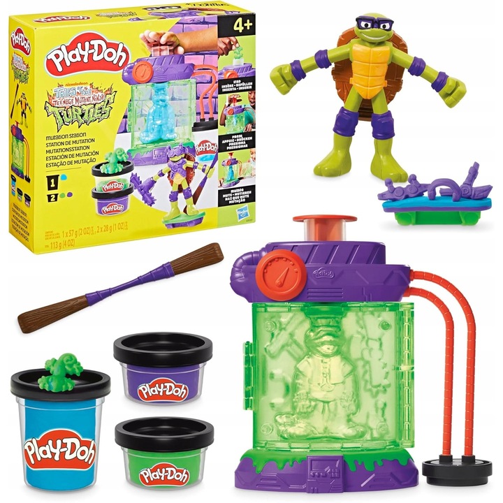 Set creativ Play-Doh, figura Ninja Turtles, multicolor