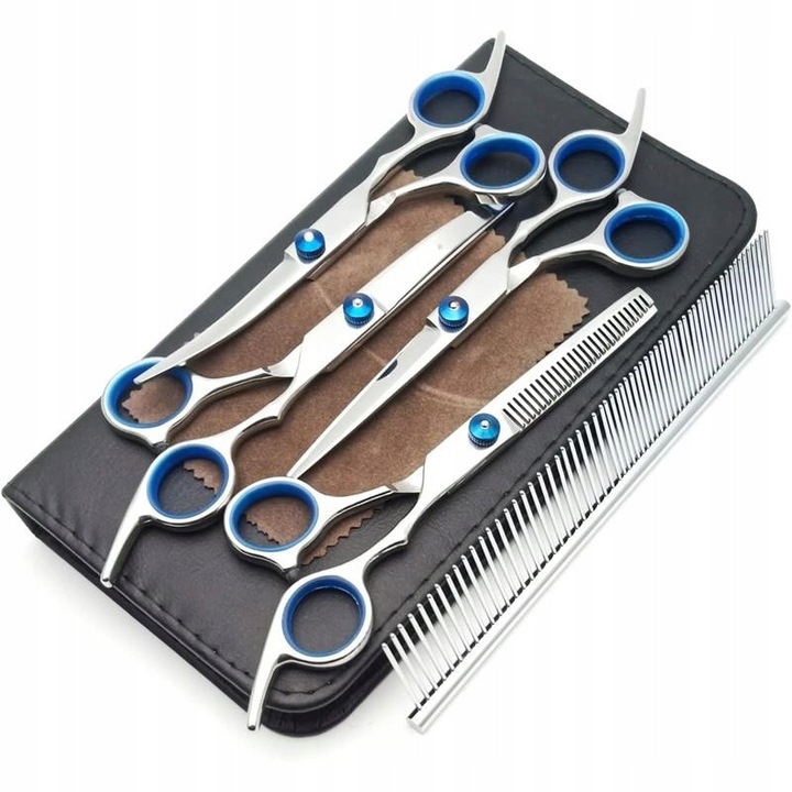 Set foarfece pentru ingrijirea cainilor si pisicilor, Nobo Kids, 17,5cm, multicolor