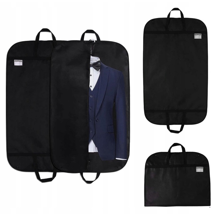 Husa pentru costum, negru