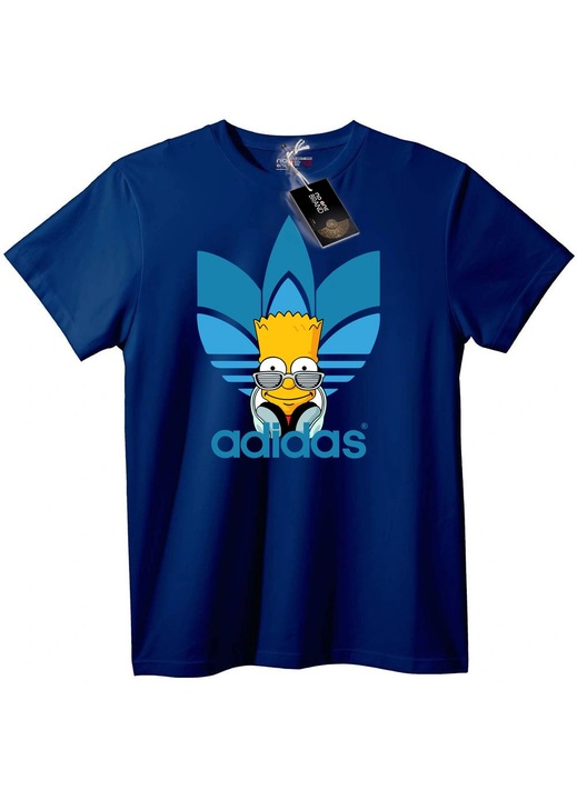 Tricou Bart Simpson cu Adidas, bleumarin, 4XL