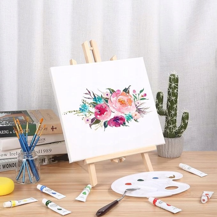 Set 2 sevalete din lemn, 40cm, ajustabile, pentru artisti, fara marca