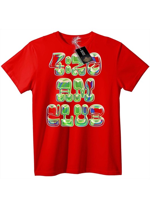 Tricou 4:20 AM Club, Rosu