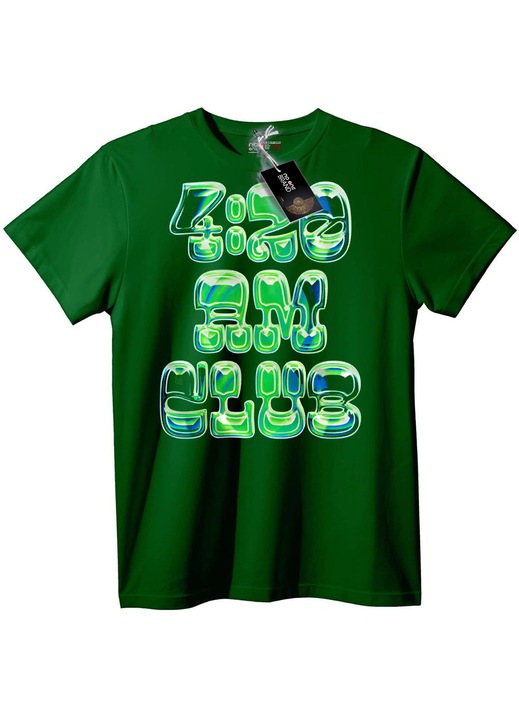 Tricou 4:20 AM Club, Verde englez