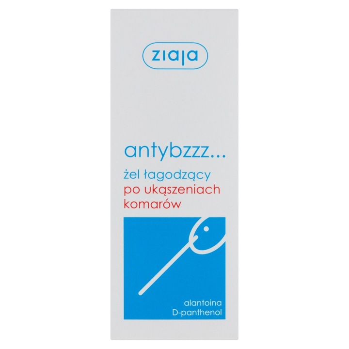 Ziaja Antybzzz nyugtató gél szúnyogcsípés után, 30 ml, allantoin, D-panthenol, 126x51x35mm