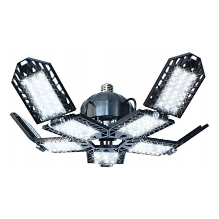 Lampa LED pentru garaj, 180W, 18000 lumeni, 6500K, E27, design ajustabil