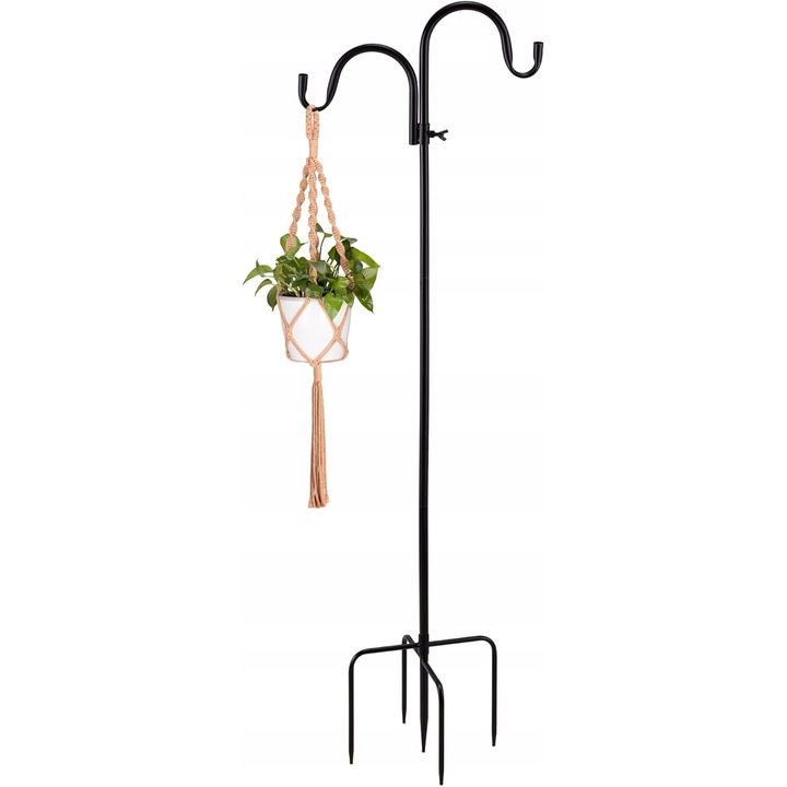 Suport pentru flori metalic, 120cm, 2 suporturi, Navaris, 30x30x120cm