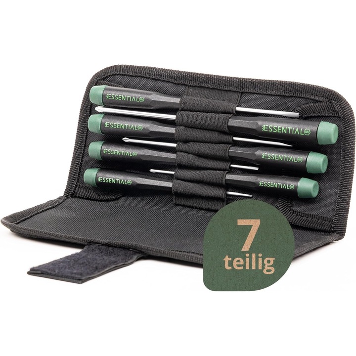 Set 7 surubelnite precise Wiha cu torba, pentru reparatii ochelari si modelarstwo