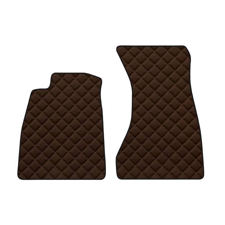 Auto Covorase podea - fata, F-CORE, pentru AUDI A4 (B9) 06.15-, Sedan, Kombi, Maro