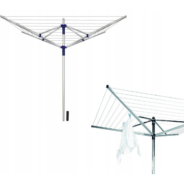 Uscator de rufe exterior rotativ, 180x130x240cm, 40m sfoara
