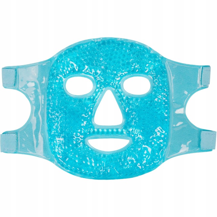 Masca rece pentru fata, reducerea umflaturilor, reutilizabila, albastru