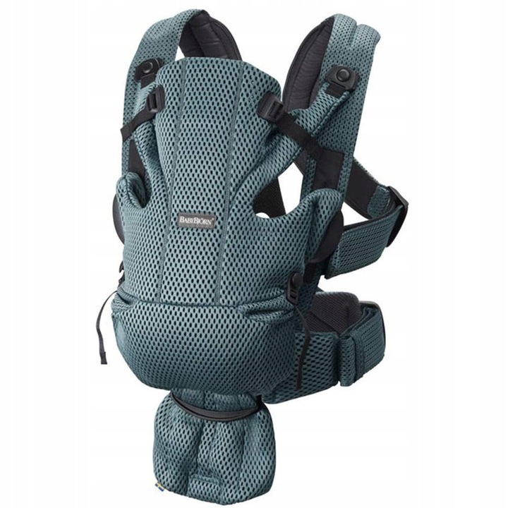 Marsupiu BabyBjorn Move, 3D, salvie, design moale si respirabil