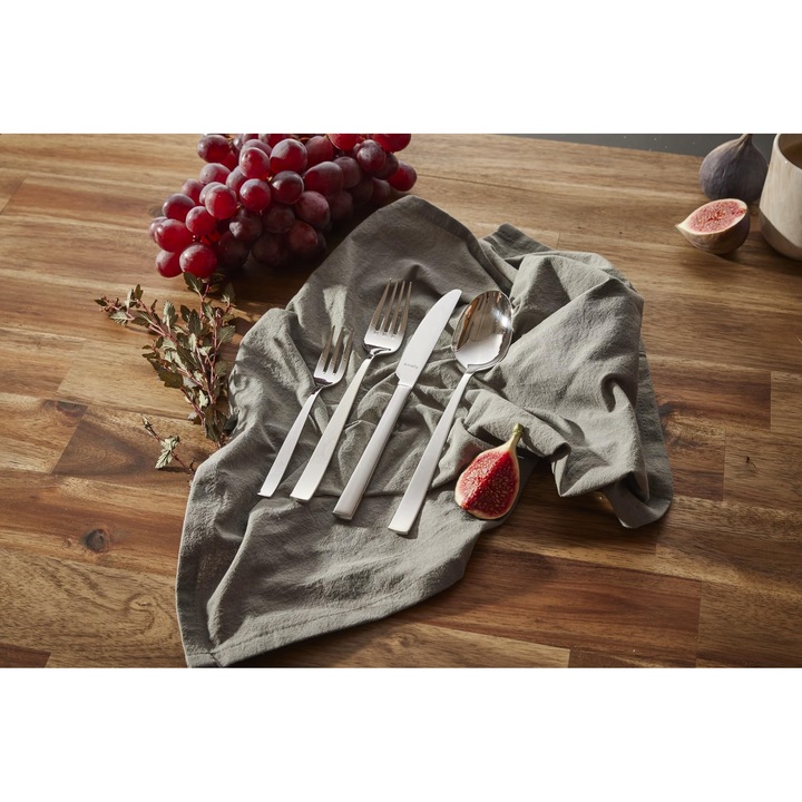 Комплект прибори за хранене Amefa от 60 части за 12 души, неръждаема стомана, подходящ за съдомиялна машина