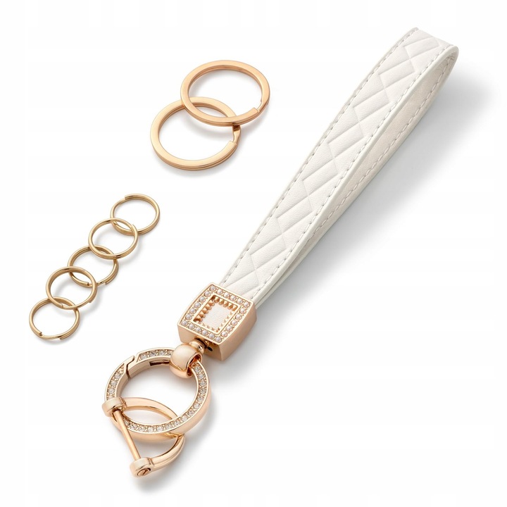 Breloc din piele cu D-ring