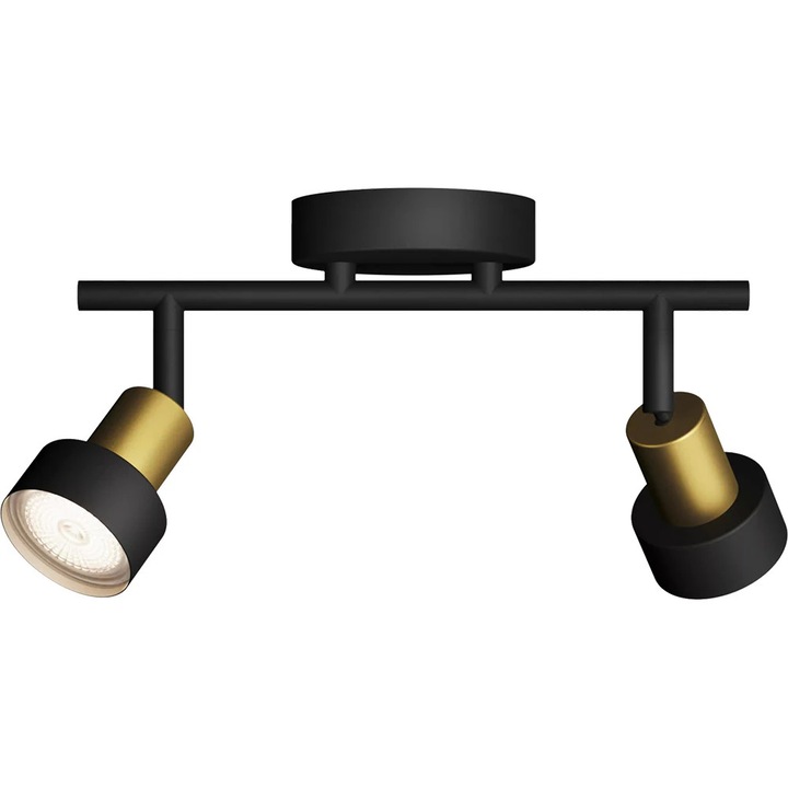 Spot LED PHILIPS 8720169299894, 2 x 5W, IP20, fekete