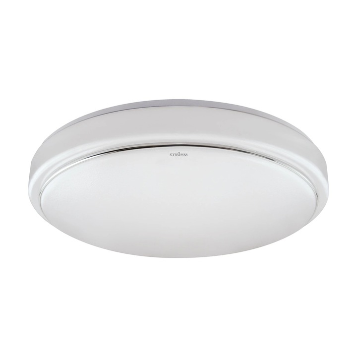 Plafoniera LED, 1 x 24 W, alb, tabla otel si plastic Struhm Sola