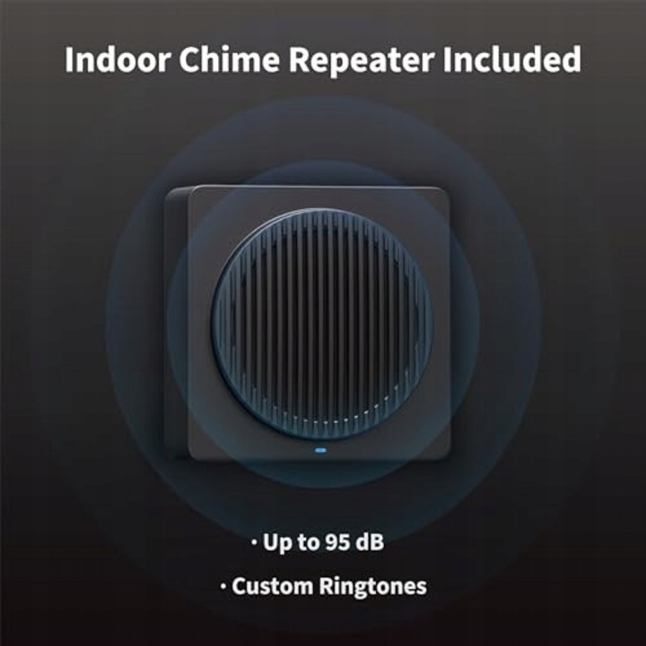 Sonerie electrica Aqara G4, 1080p FHD, recunoastere faciala, gri, dimensiuni 14,14x6,50x3,04cm, set cu repeater