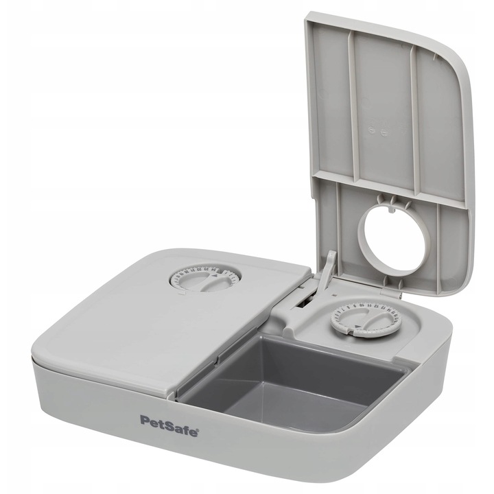 Automat de hranire pentru animale, PetSafe, 2 mese, gri, 1 unitate