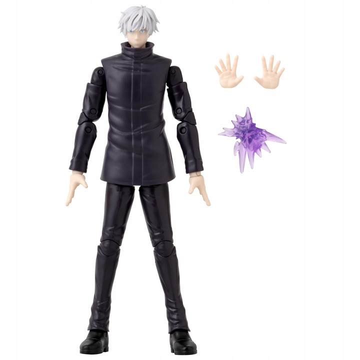 Figurina Gojo Satoru Hollow Purple, Jujutsu Kaisen, 17 cm, cu 16 puncte de articulatie, oficiala