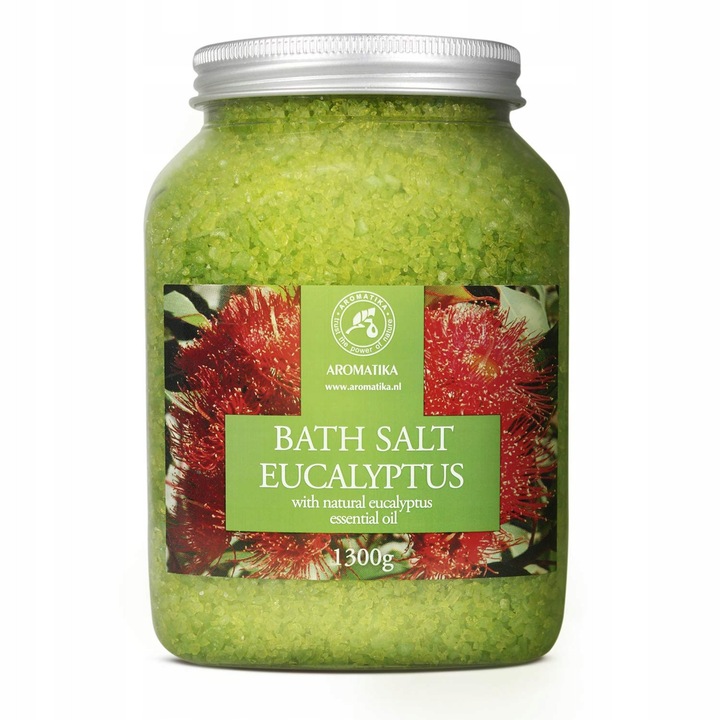 Sare de baie Aromatika Eukaliptus 1300g, cu ulei esential de eucalipt, ingrijire a pielii, aromaterapie