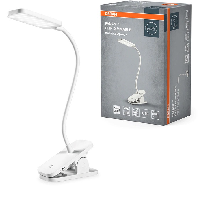 OSRAM LED asztali lámpa, 5.2W, 130lm, fehér