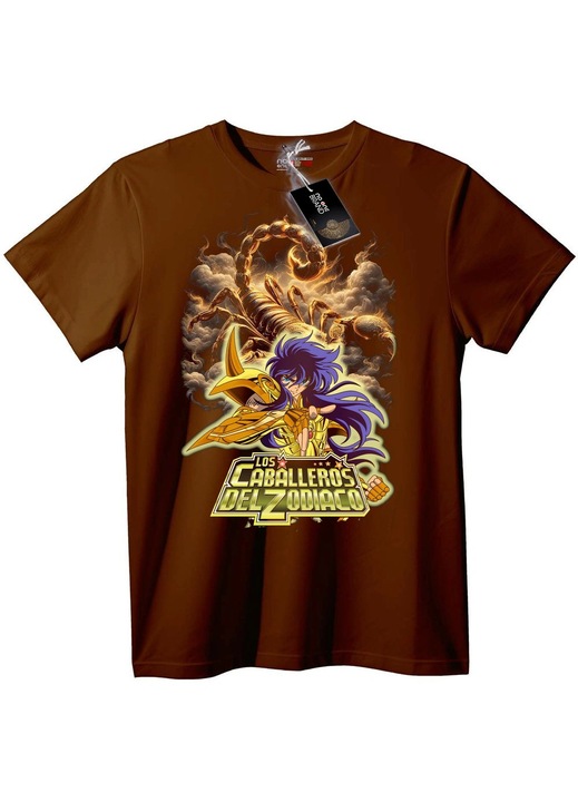 Тениска Saint Seiya Scorpio, Кафяв