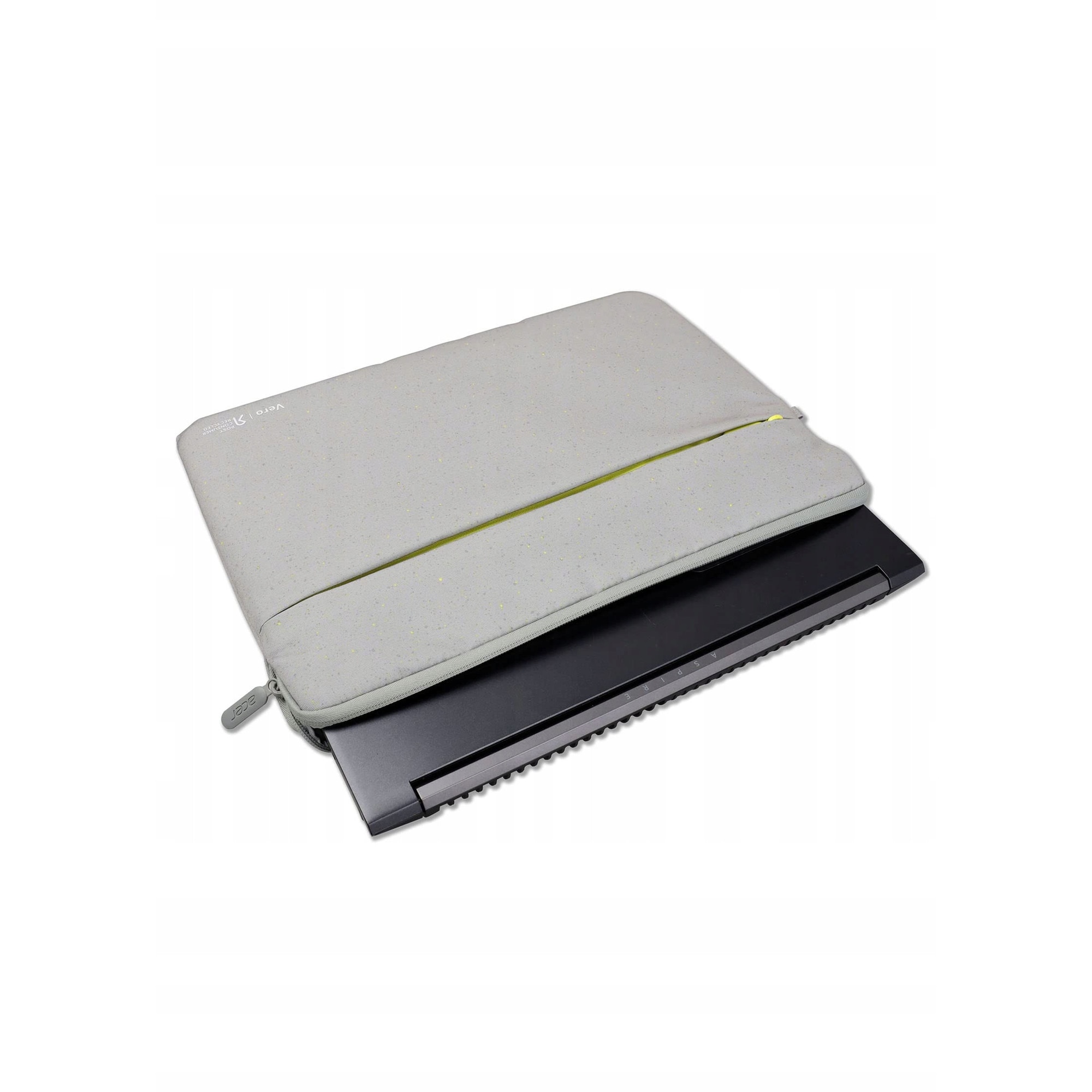 Geanta laptop Acer Vero 15,6", material RPET, gri, cu buzunar frontal