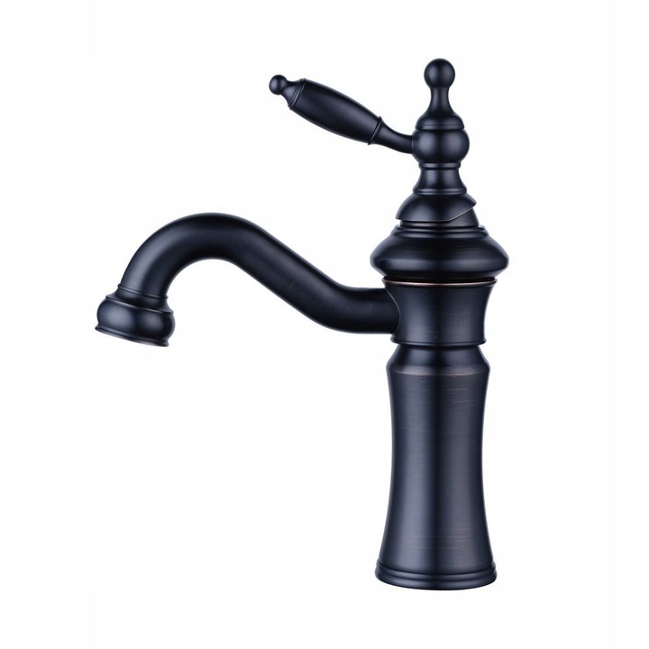 Beelee Vintage mosdó csaptelep, fekete, egykaros, sárgaréz, foltálló, könnyen telepíthető