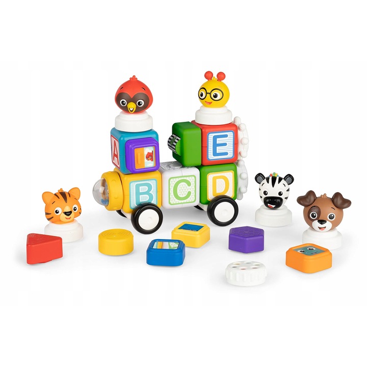 Комплект за конструиране, Baby Einstein, 24 магнитни части, многоцветен
