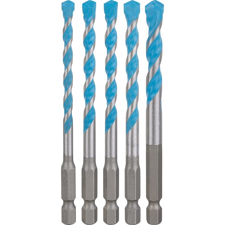 Set de burghie Bosch 5x Multi Construction, 5.5-8 mm, pentru beton si placi ceramice