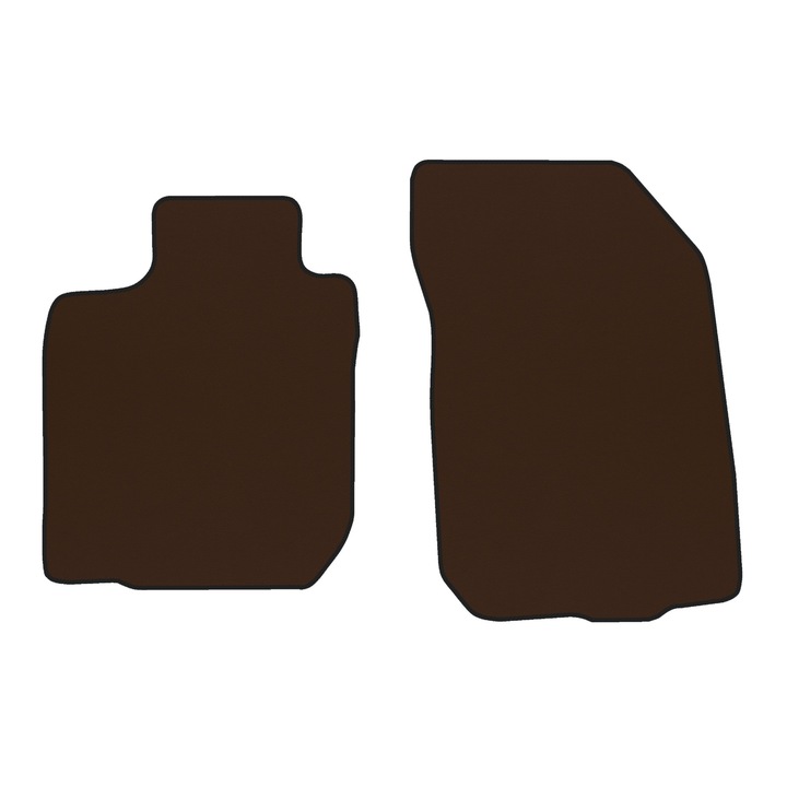Auto Covorase podea - fata, F-CORE, pentru DACIA DUSTER 04.10-12.13, Crossover SUV, Maro