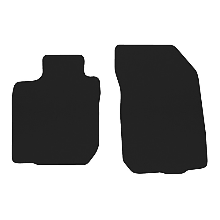 Auto Covorase podea - fata, F-CORE, pentru DACIA DUSTER 04.10-12.13, Crossover SUV, Negru