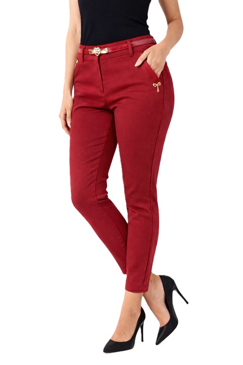 DM5783Z női nadrág, M.Sara, piros, textil