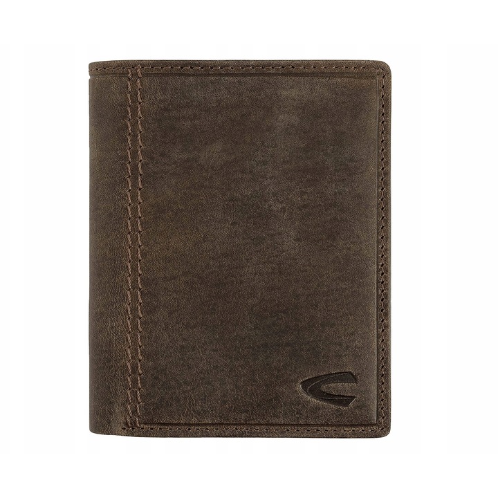 Portofel barbati, Camel Active, WIETNAM, 6 compartimente pentru carduri, 1 compartiment pentru monede, maro, 9,5x2x12,5cm