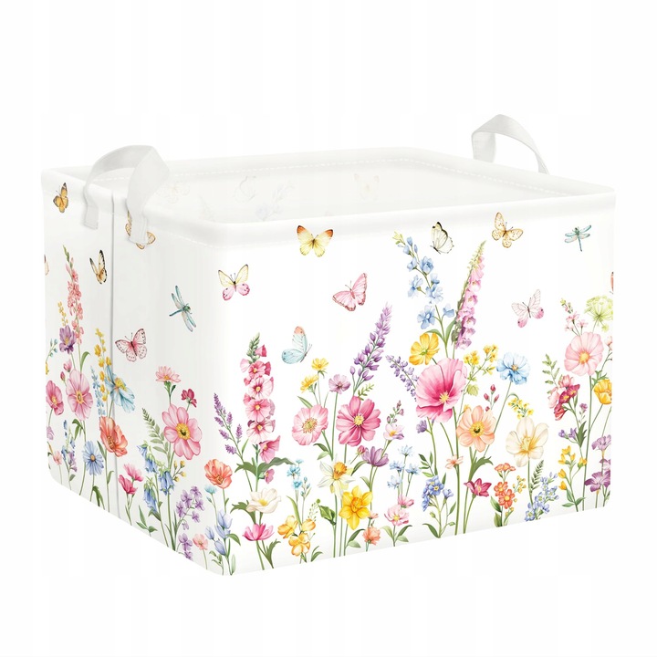 Cos pentru rufe pliabil, Motile, 40x30x30 cm, pentru copii, set de depozitare