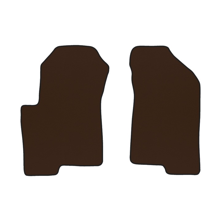 Auto Covorase podea - fata, F-CORE, pentru JEEP COMPASS I 08.06-12.15, Crossover SUV, Maro