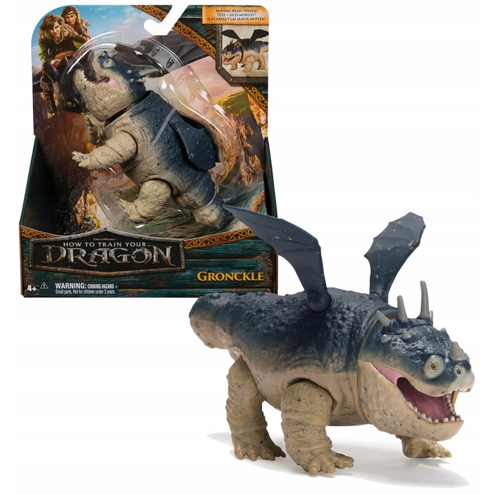 Фигурка Дракон Клопсик, Dreamworks, 12 см, за деца 4+