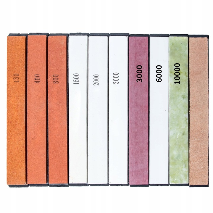 Set 6 pietre de slefuit diamantate, 120#-3000#, pentru ascutirea cutitelor