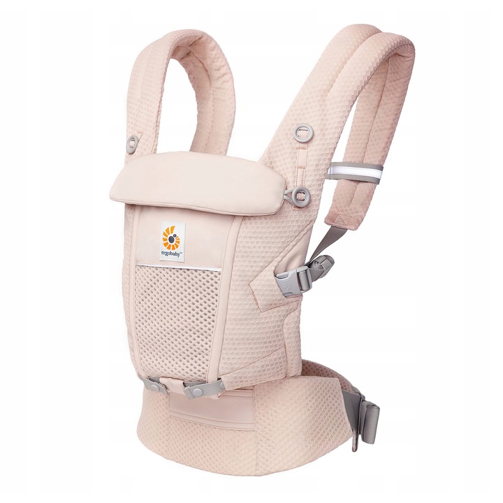 Marsupiu Ergobaby Adapt, roz, 3 pozitii, 3,2-20,4 kg, SoftFlex Mesh
