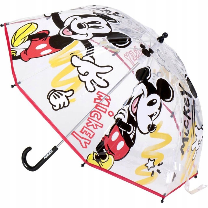 Disney gyermek esernyő, Mickey, Minnie design, víz- és szélálló, ergonomikus