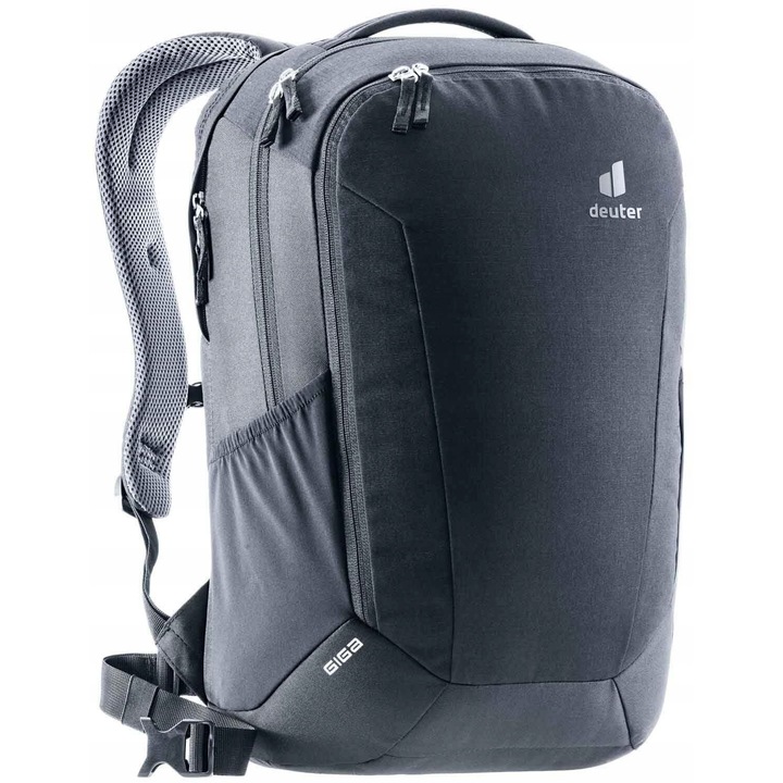 Rucsac laptop Deuter Giga 28L, ventilare Airstripes, compartiment pentru laptop 15,6 inch, culoare neagra