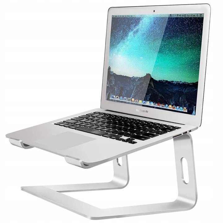 Suport ergonomic pentru laptop, 10-15,9 inch, argintiu, 980g