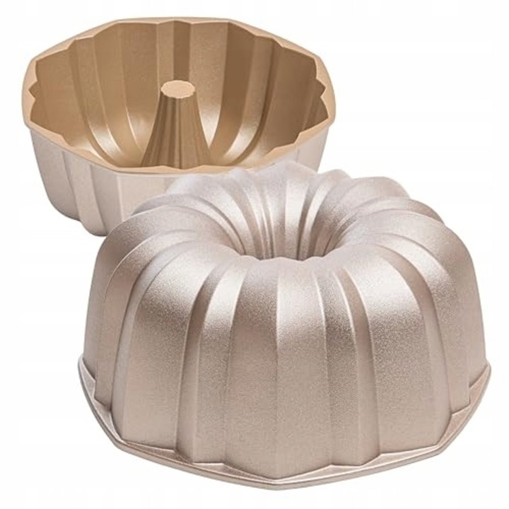 Forma de copt 24 cm, 2 litri antiderapanta, din aluminiu turnat