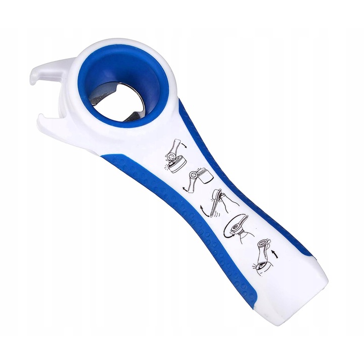 5 az 1-ben konzervnyitó, ergonomikus, segédeszköz időseknek, többszínű