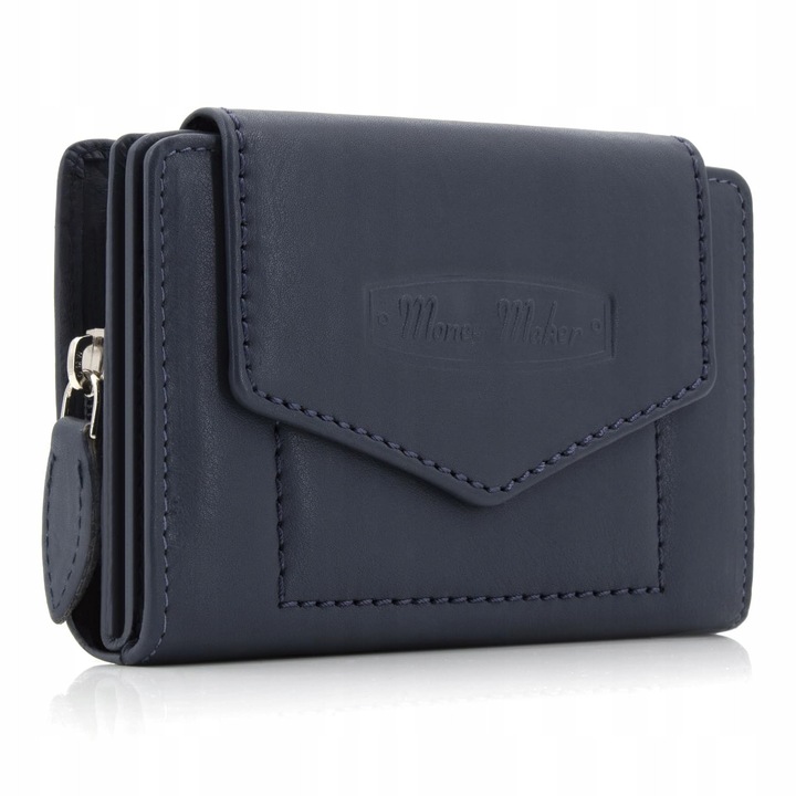 Дамско портмоне RFID, мека кожа, гранат, 13,5x9,5x3см