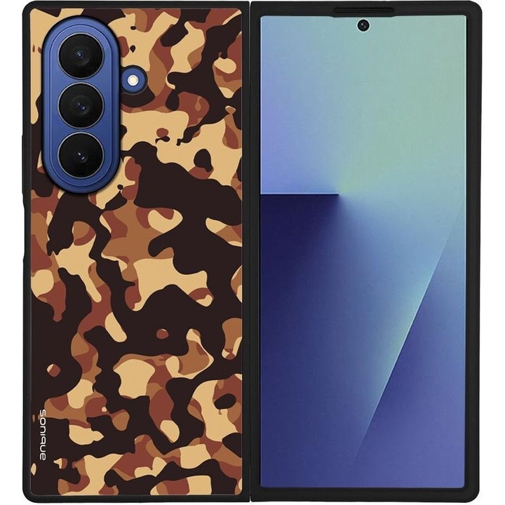 Husa telefon Sonique Camouflage Army, silicon, design camuflaj, antisoc, pentru Samsung Galaxy Z Fold 7