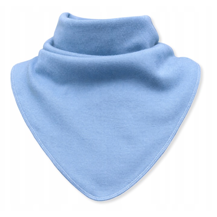 Esarfa pentru copii, Dartomik, 100% bumbac, 20x26cm, albastru, 1-3 ani