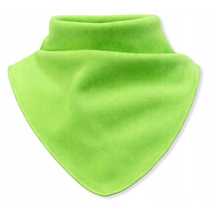 Esarfa copii, Dartomik, bumbac, 17x25 cm, verde