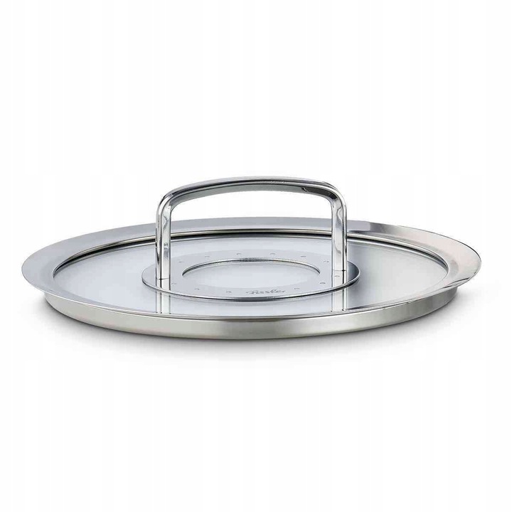 Capace vase pentru gatit, Fissler, O 20 cm, rezistenta la temperatura, argintie
