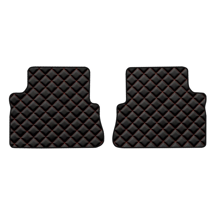 Személyautó Szőnyegek - hátsó, F-CORE, az FORD FOCUS C-MAX I 10.03-11.10, VAN MINIVAN, Fekete/Piros